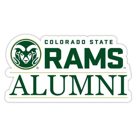 R & R IMPORTS R & R Imports STC4-C-COL20 ALUM 2pk Colorado State Rams 4 in. Laser Cut Alumni Vinyl Decal Sticker - Pack of 2 STC4-C-COL20 ALUM 2pk